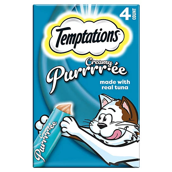 Temptations Creamy Puree  – Tuna (4 x 12g)