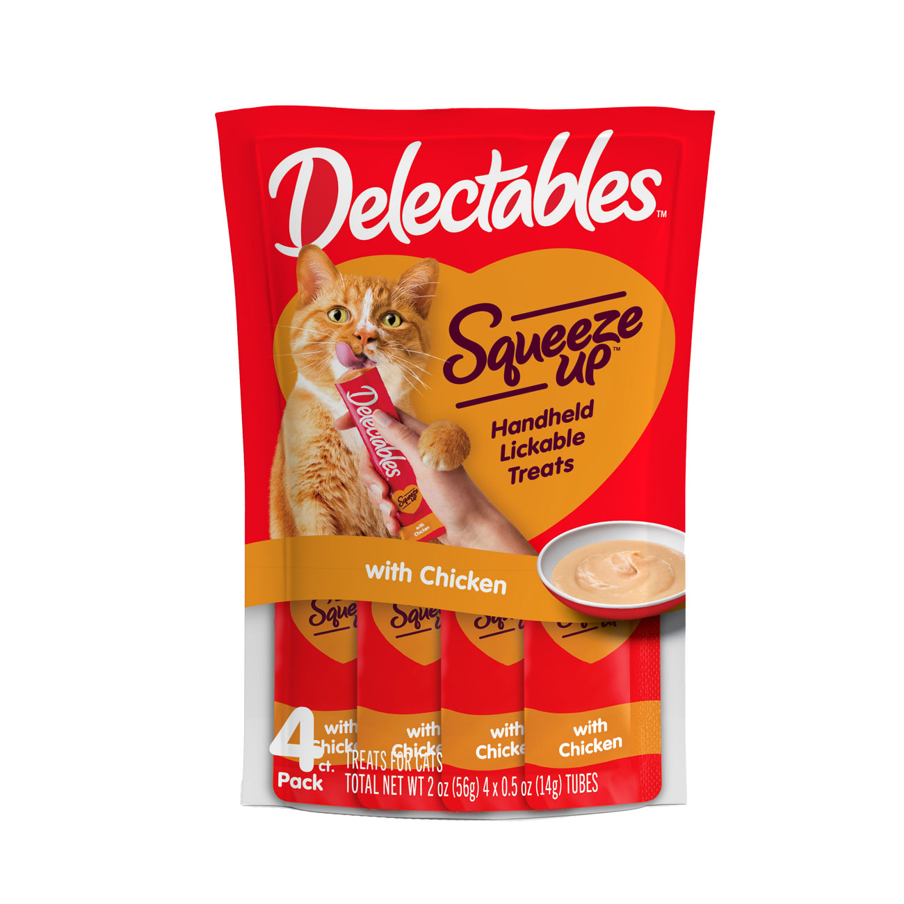 Delectables Squeeze Up - Lickable Treats (4) Chicken