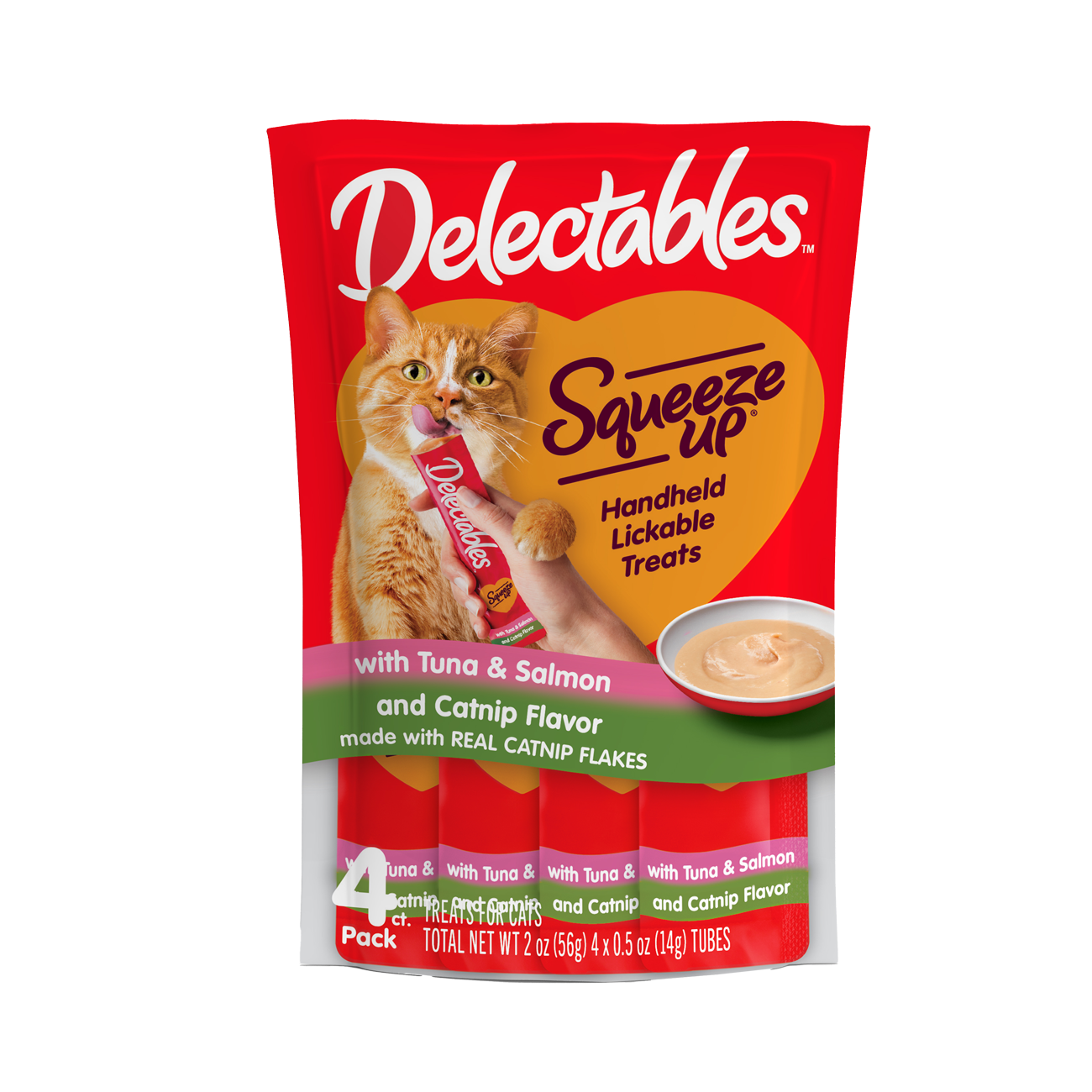 Delectables Squeeze Up - Lickable Treats (4) Tuna & Salmon