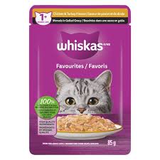 Whiskas Favourites - Mosels in Gelled Gravy - 1+ Year Chicken & Turkey